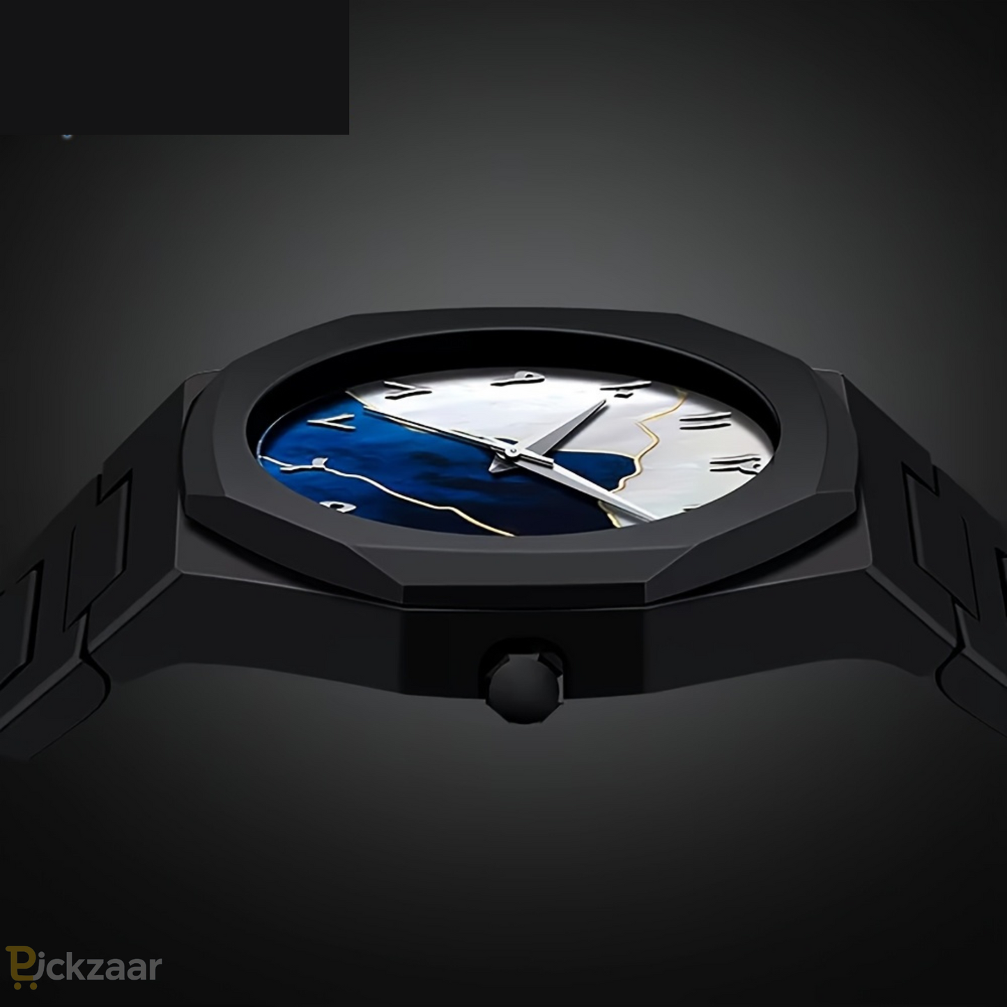 Aura Arabic Numerals Watch | Matte Black Unisex Minimalist Wristwatch – Fashionable Everyday & Formal Wear