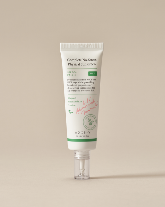 AXIS-Y Complete No-Stress Physical Sunscreen V.3 – 50ml Ultimate sun protection Zero stress