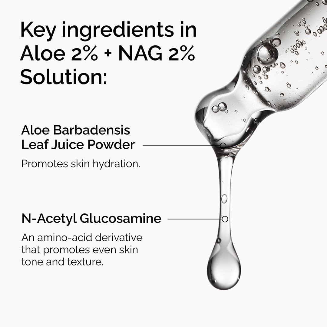 Aloe 2% + NAG 2% Solution – Even Tone & Redness Serum