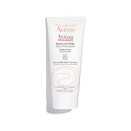Avène TriXéra Nutrition Nutri-Fluid Balm – 200ml 48-Hour Hydration Balm for Sensitive, Dry to Very Dry Skin – Face & Body
