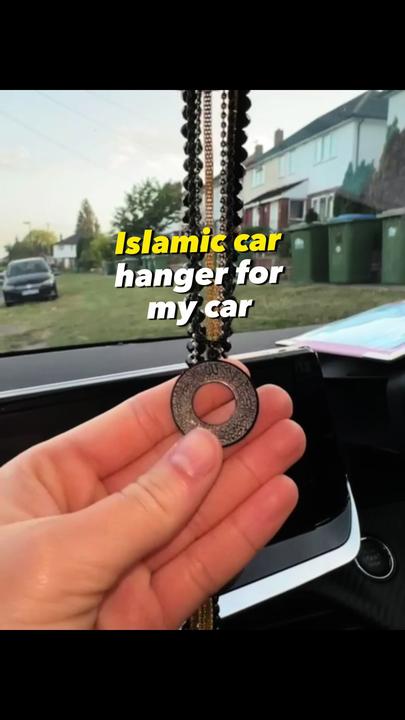 Ayat Ul Kursi Car Hanger – Islamic Car Decoration & Travel Reminder