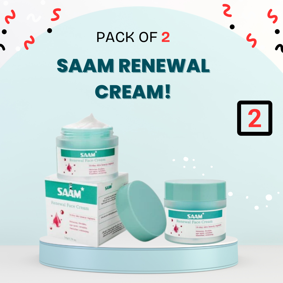 SAAM Renewal Face Cream Original (2 Pack) – Pigmentation & Dark Spot Removal Cream for Men & Women