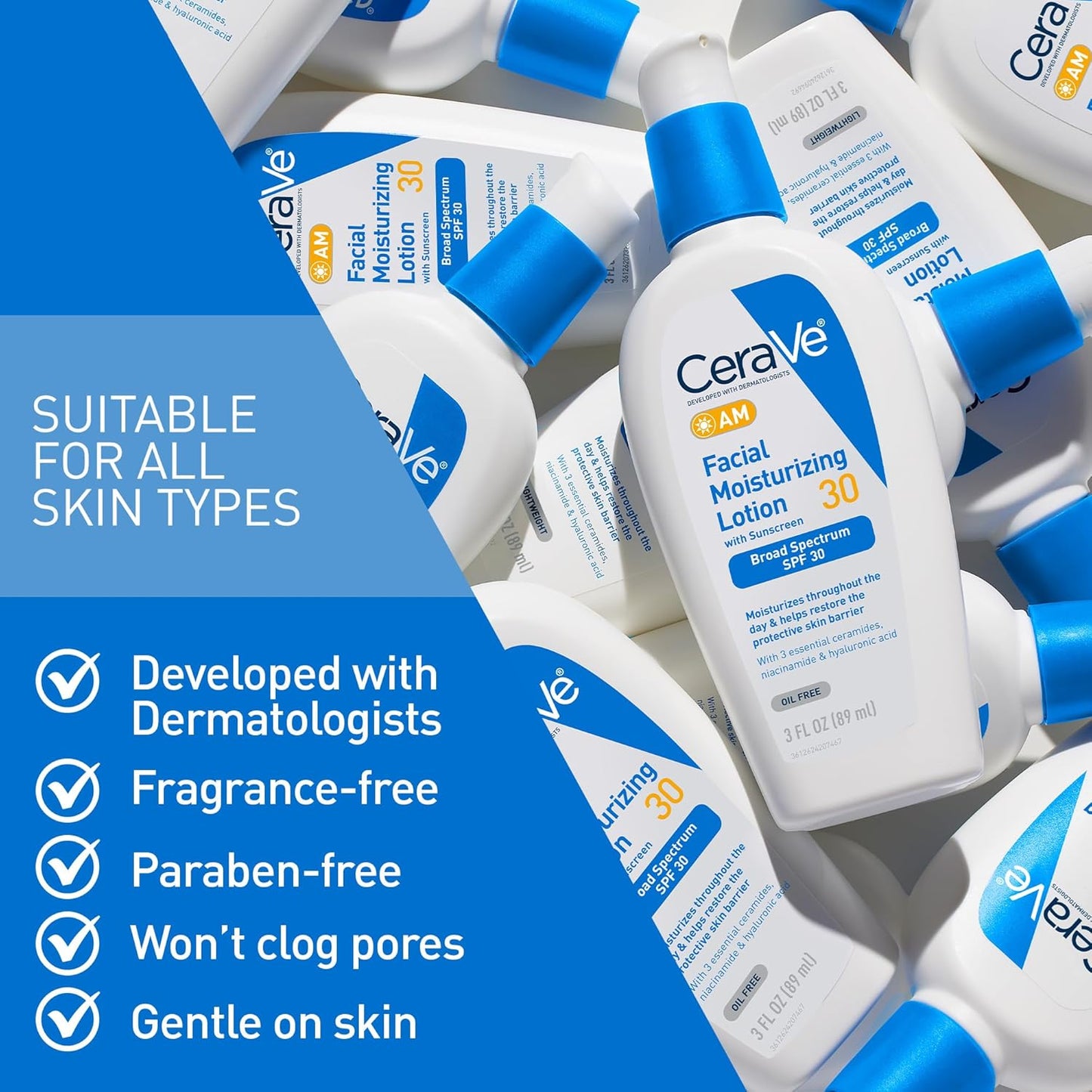 CeraVe AM Facial Moisturizing Lotion SPF 30 – 89ml