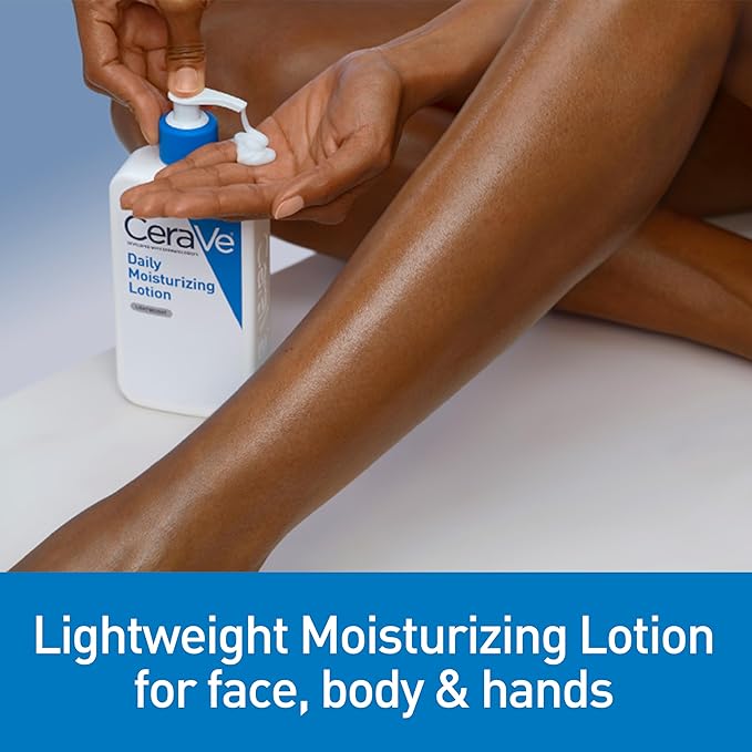 CeraVe Daily Moisturizing Lotion with Ceramides & Hyaluronic Acid – 355ml  24H Hydration for Face & Body