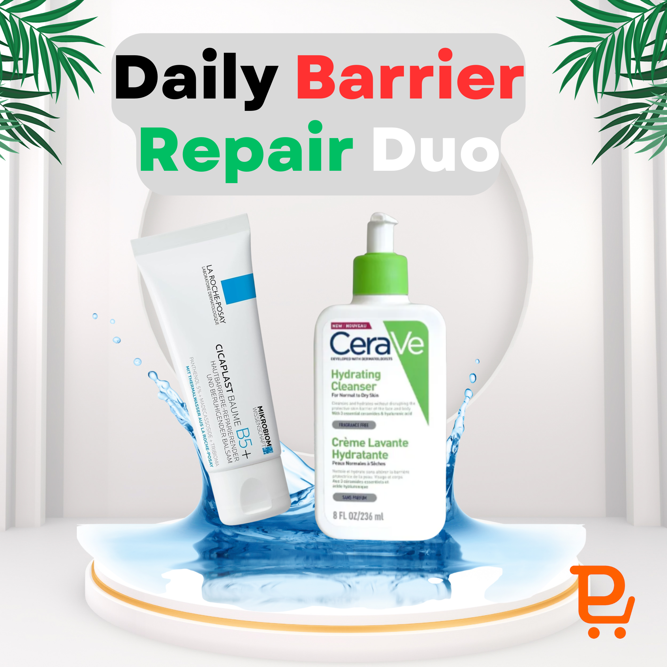 Daily Barrier Repair Duo – B5 Balm + Gentle Cleanser