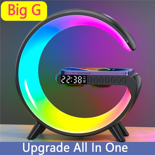 4-in-1 Wireless Charger & RGB Alarm Clock – UAE Bedside Essentials