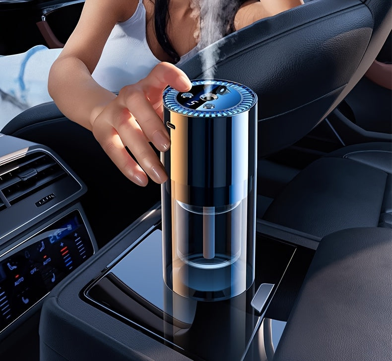 Smart Car Aroma Diffuser — Auto On-Off, Starry Mood Light & 3× Scent Modes