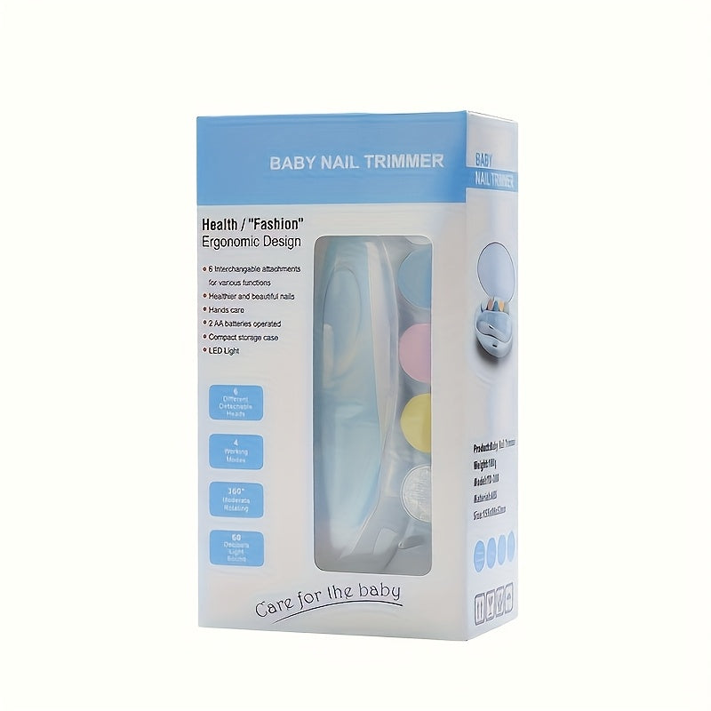 Baby Nail Trimmer UAE – Electric Safe Nail Clippers with LED Light &amp; 12-in-1 Grooming Kit for Newborns &amp; Toddlers