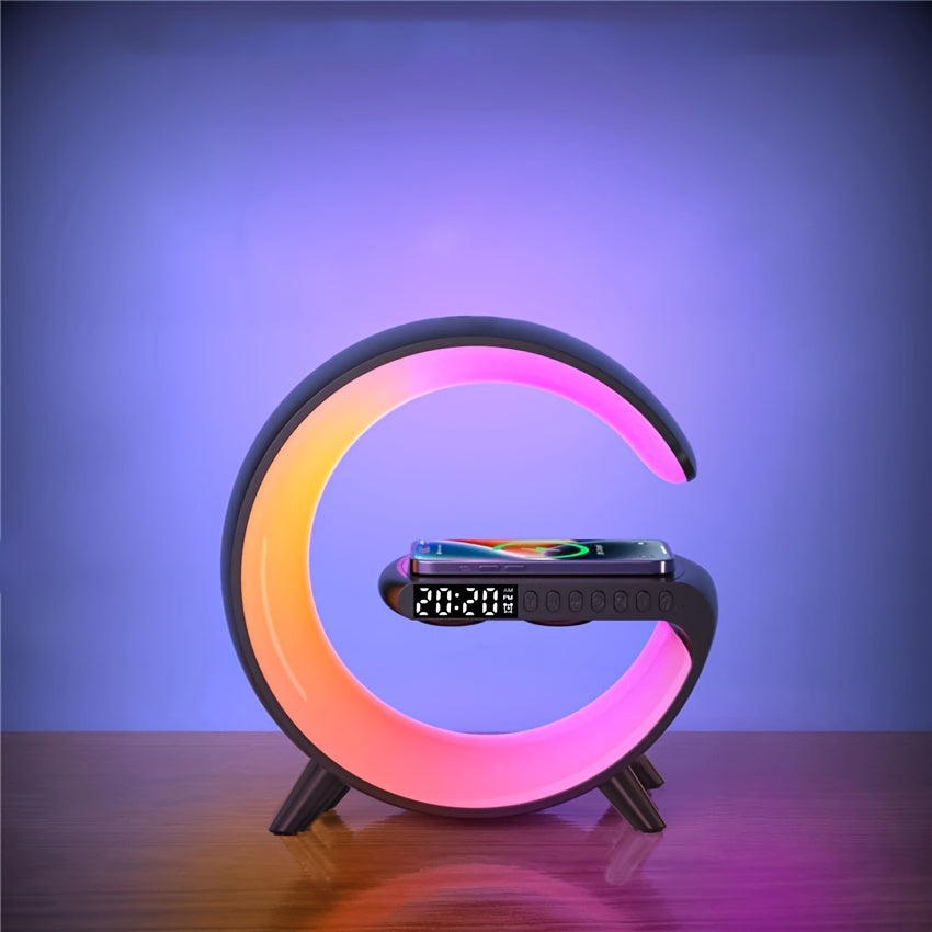 4-in-1 Wireless Charger & RGB Alarm Clock – UAE Bedside Essentials