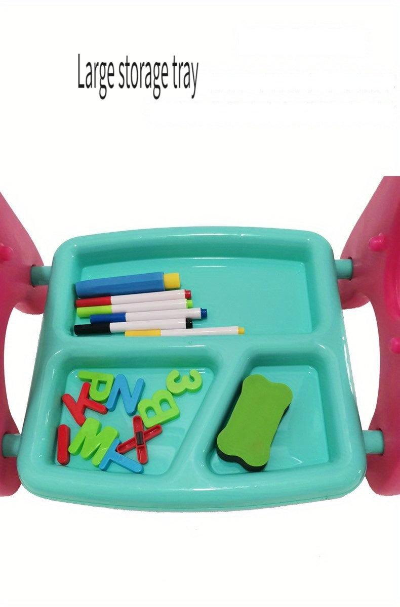 Kids Double-Sided Art Easel UAE | Magnetic Chalkboard & Whiteboard | Educational Drawing Board for Toddlers 3+