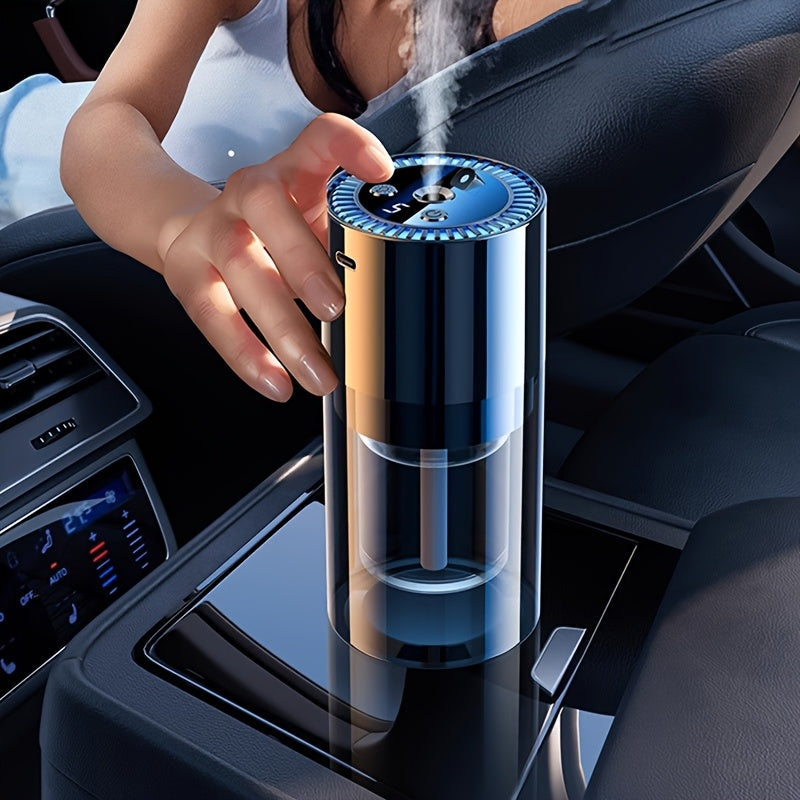 Smart Car Aroma Diffuser — Auto On-Off, Starry Mood Light & 3× Scent Modes