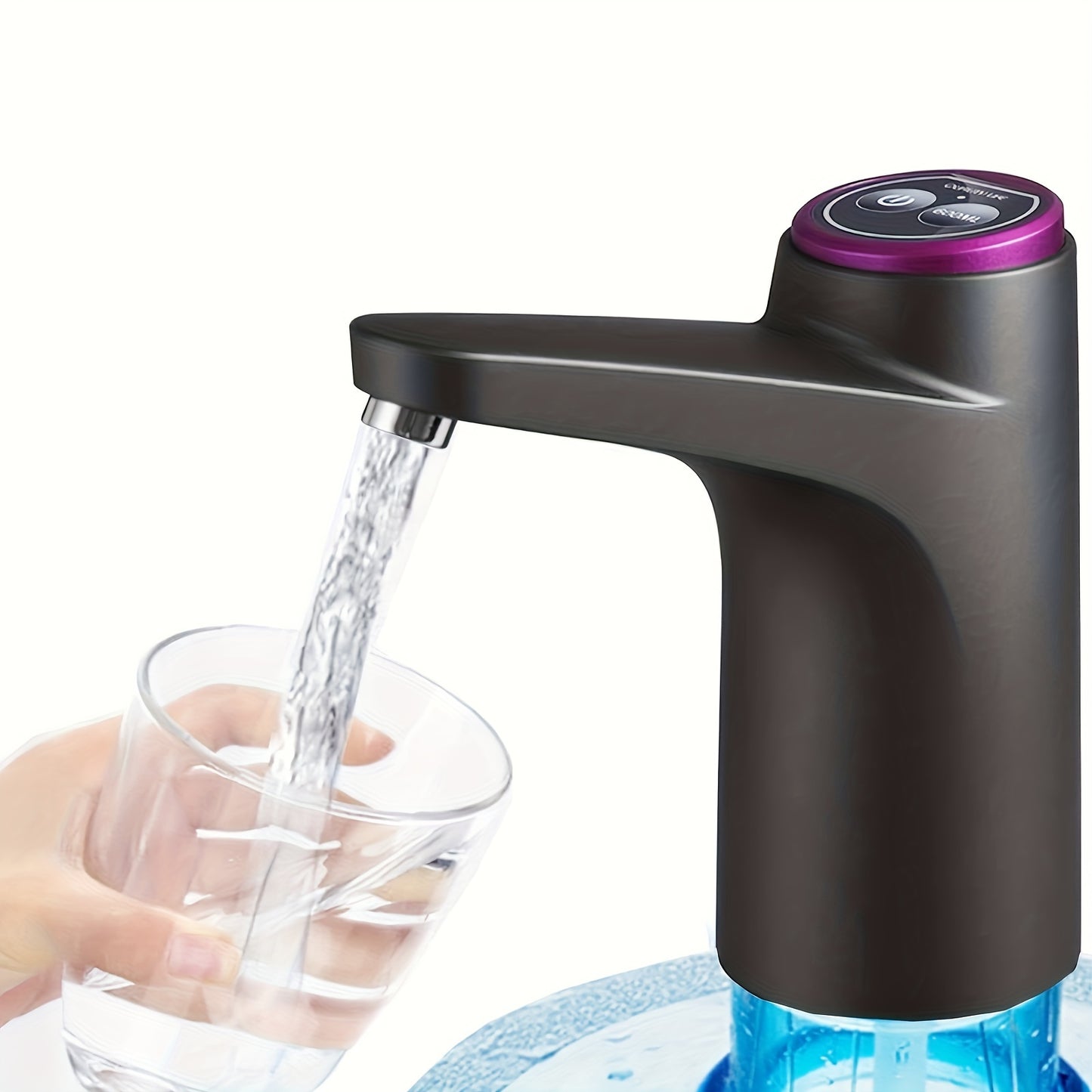 USB Rechargeable Water Bottle Pump | Automatic 1-Button Dispenser for 2–5 Gallon Bottles | BPA-Free, Portable & Long-Lasting 1200mAh Battery for Home, Office & Camping