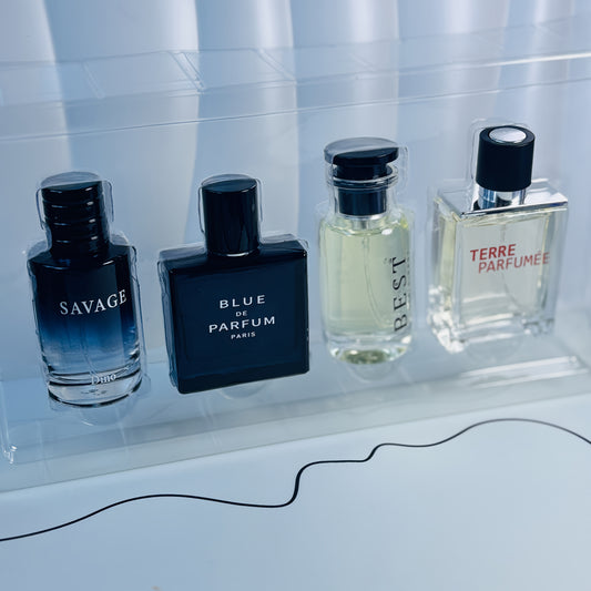 Luxury Men’s Perfume Gift Set 4×25ml | Boss, Channel, Terre & Blue – Long-Lasting & Travel Friendly