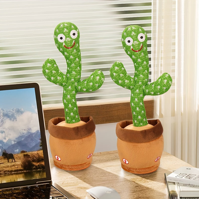 Dancing Talking Cactus Toy UAE | Singing, Mimicking & LED Light-Up Plush Gift for Kids