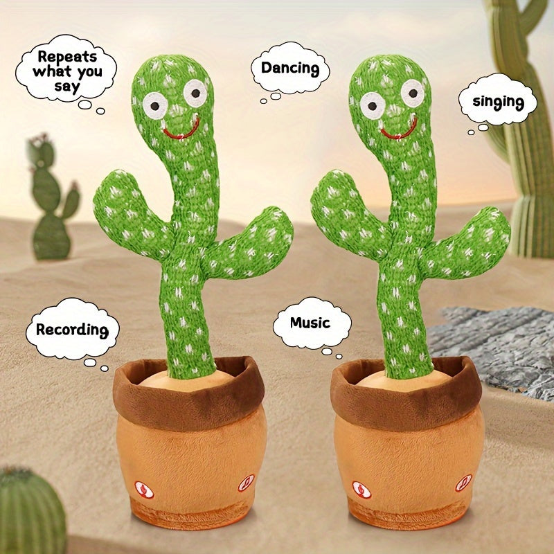Dancing Talking Cactus Toy UAE | Singing, Mimicking & LED Light-Up Plush Gift for Kids