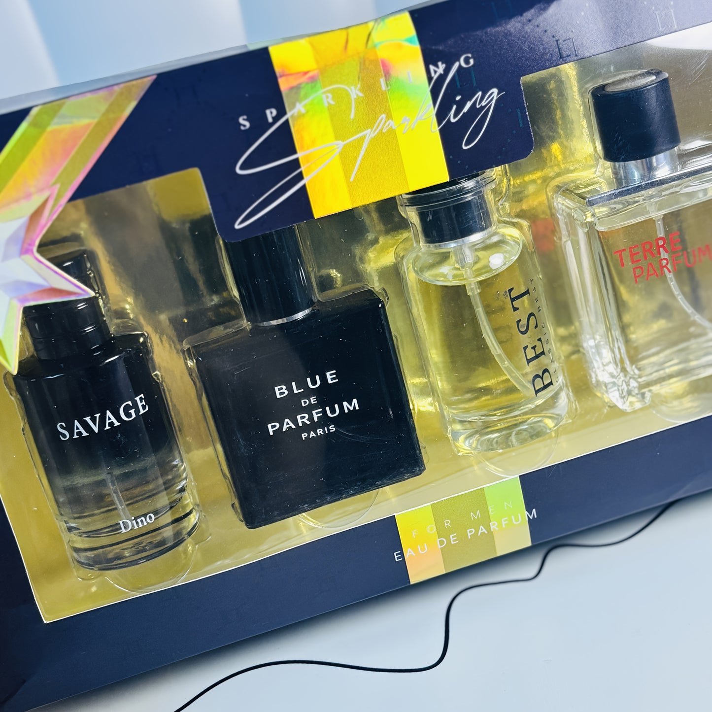 Luxury Men’s Perfume Gift Set 4×25ml | Boss, Channel, Terre & Blue – Long-Lasting & Travel Friendly
