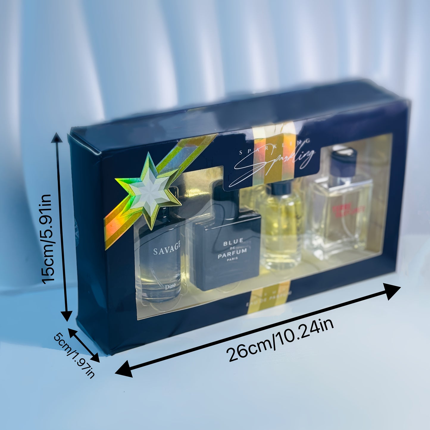 Luxury Men’s Perfume Gift Set 4×25ml | Boss, Channel, Terre & Blue – Long-Lasting & Travel Friendly