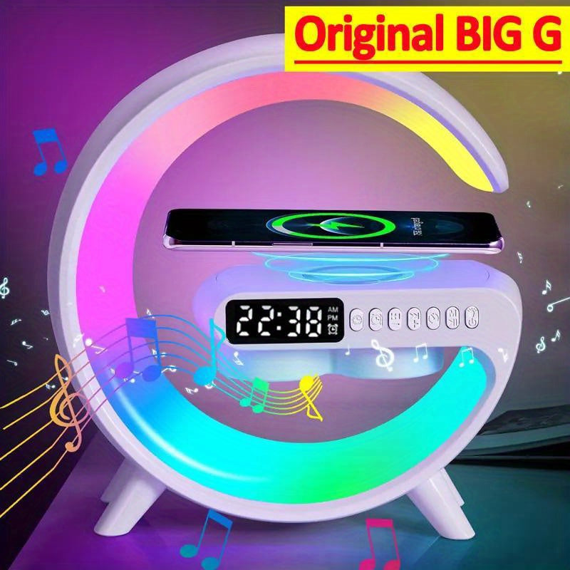 4-in-1 Wireless Charger & RGB Alarm Clock – UAE Bedside Essentials