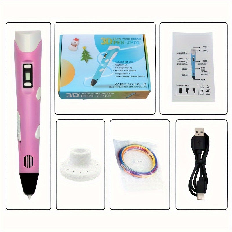 3D Printing Pen with LCD Screen | DIY Drawing & Craft Doodle Tool for Kids & Adults UAE