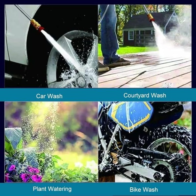 48V High Pressure Washer 1800W – Cordless Portable Electric Car Washing Machine - Multi-Nozzle, 5M Hose, Patio &amp; Driveway Cleaner
