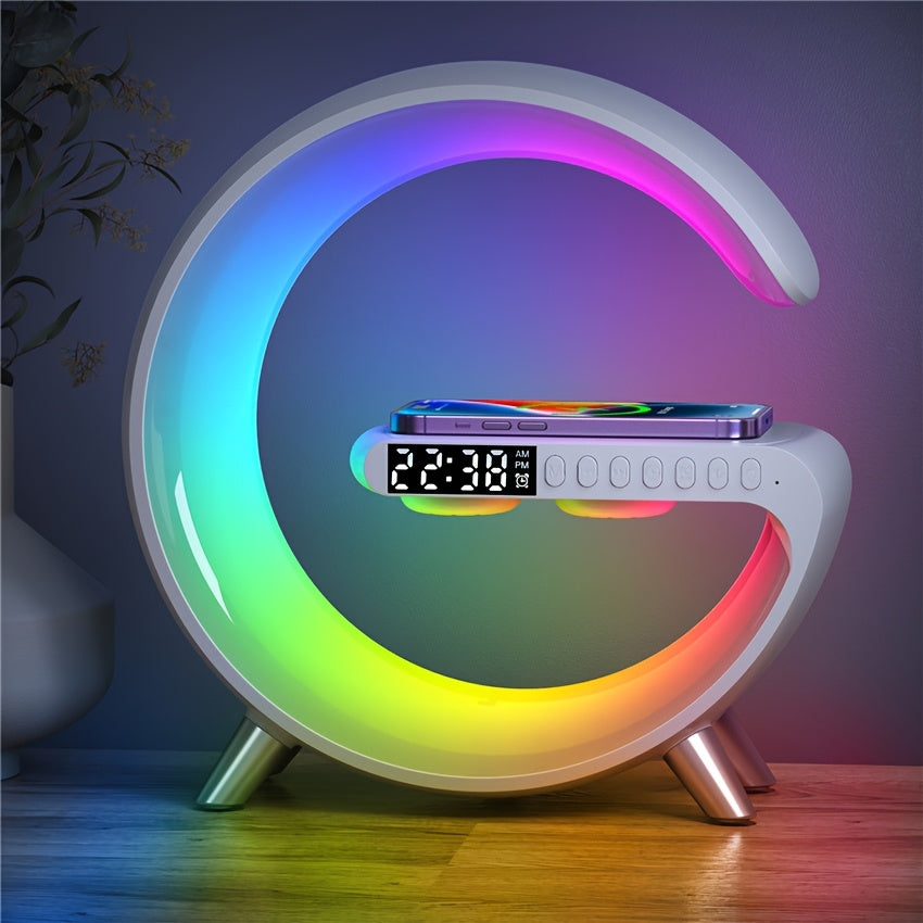 4-in-1 Wireless Charger & RGB Alarm Clock – UAE Bedside Essentials
