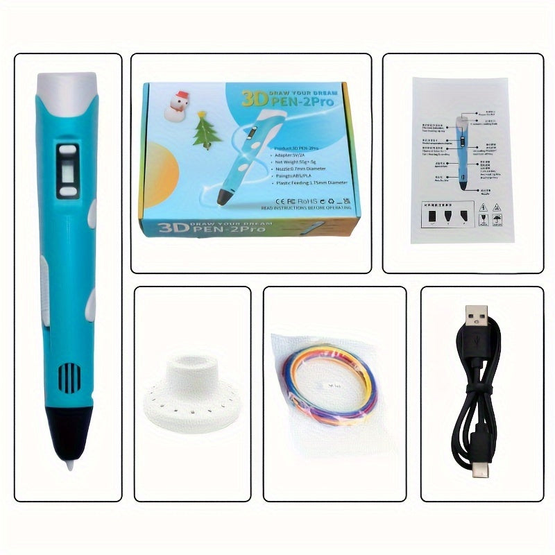 3D Printing Pen with LCD Screen | DIY Drawing & Craft Doodle Tool for Kids & Adults UAE