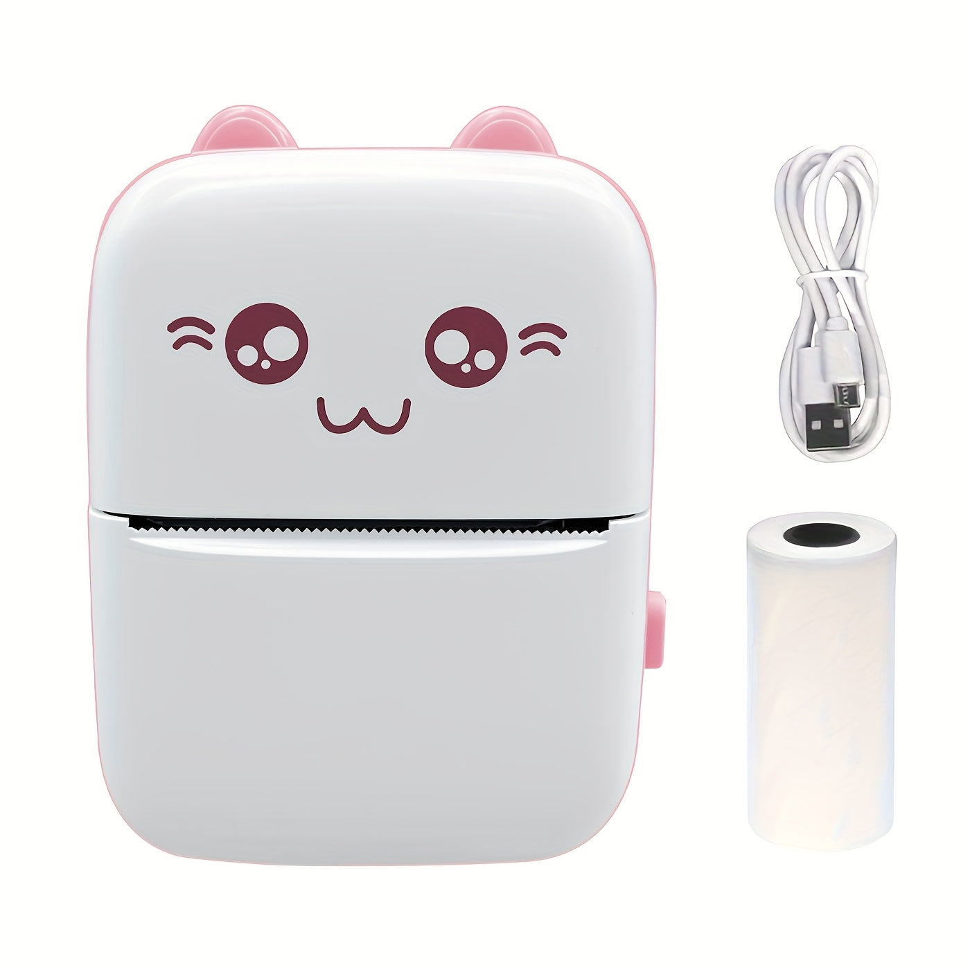 Mini Thermal Printer Bluetooth – Portable Sticker &amp; Label Maker with 13 Rolls Paper + 5 Pens | Inkless Pocket Photo Printer.