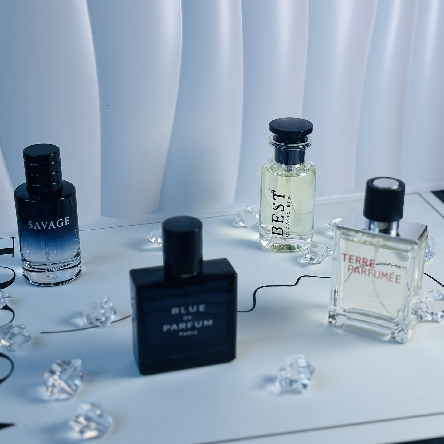 Luxury Men’s Perfume Gift Set 4×25ml | Boss, Channel, Terre & Blue – Long-Lasting & Travel Friendly