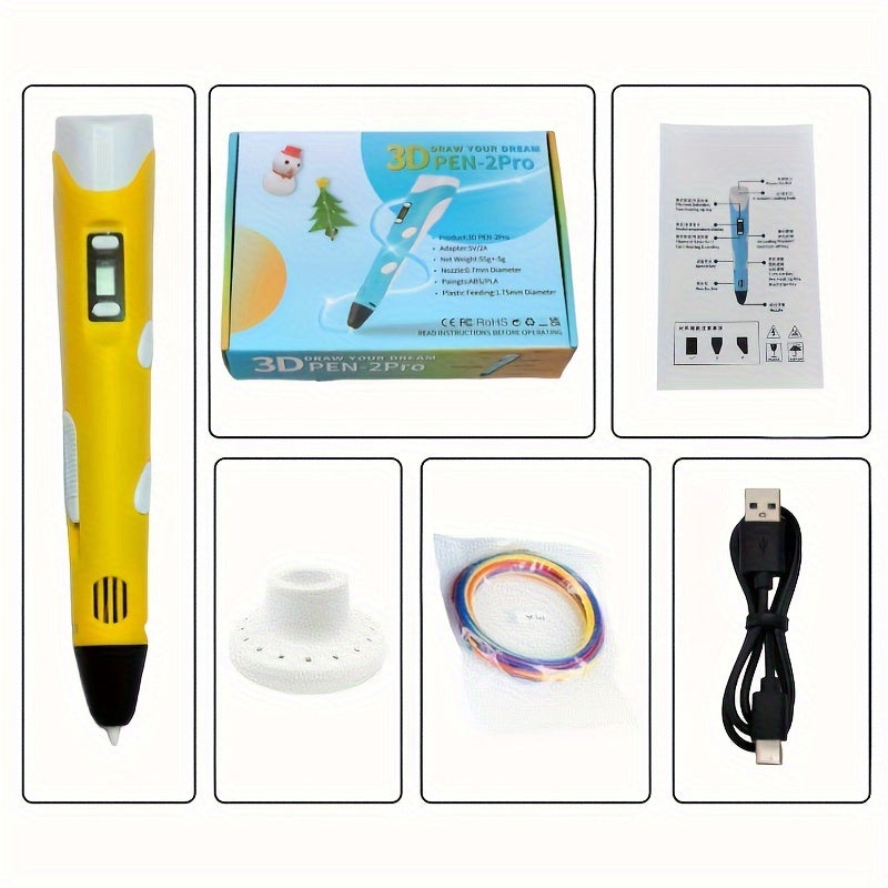 3D Printing Pen with LCD Screen | DIY Drawing & Craft Doodle Tool for Kids & Adults UAE