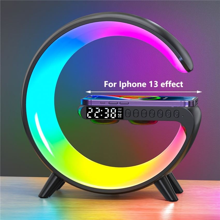 4-in-1 Wireless Charger & RGB Alarm Clock – UAE Bedside Essentials