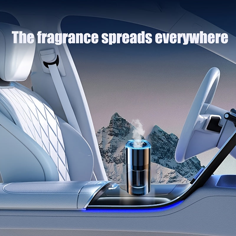Smart Car Aroma Diffuser — Auto On-Off, Starry Mood Light & 3× Scent Modes