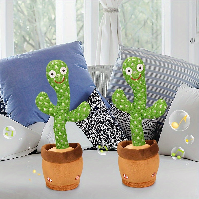 Dancing Talking Cactus Toy UAE | Singing, Mimicking & LED Light-Up Plush Gift for Kids