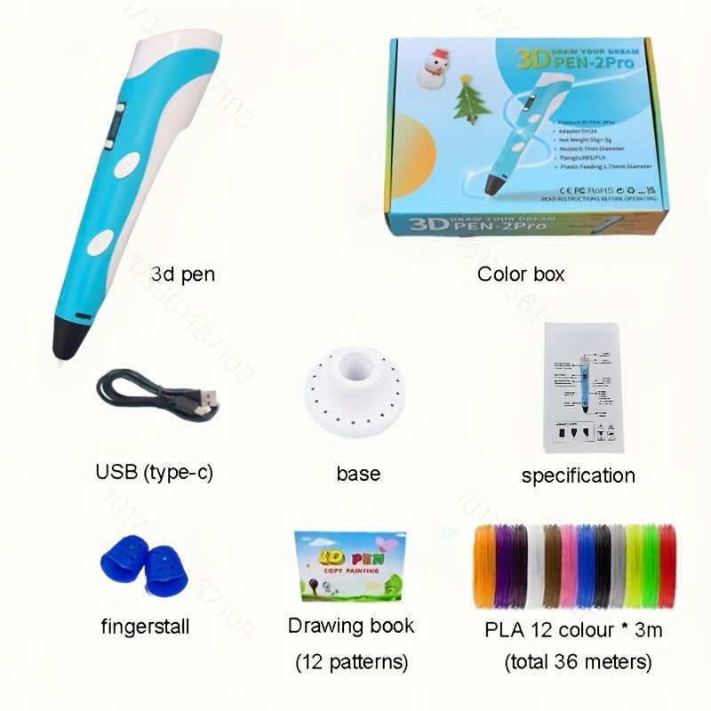 3D Printing Pen with LCD Screen | DIY Drawing & Craft Doodle Tool for Kids & Adults UAE