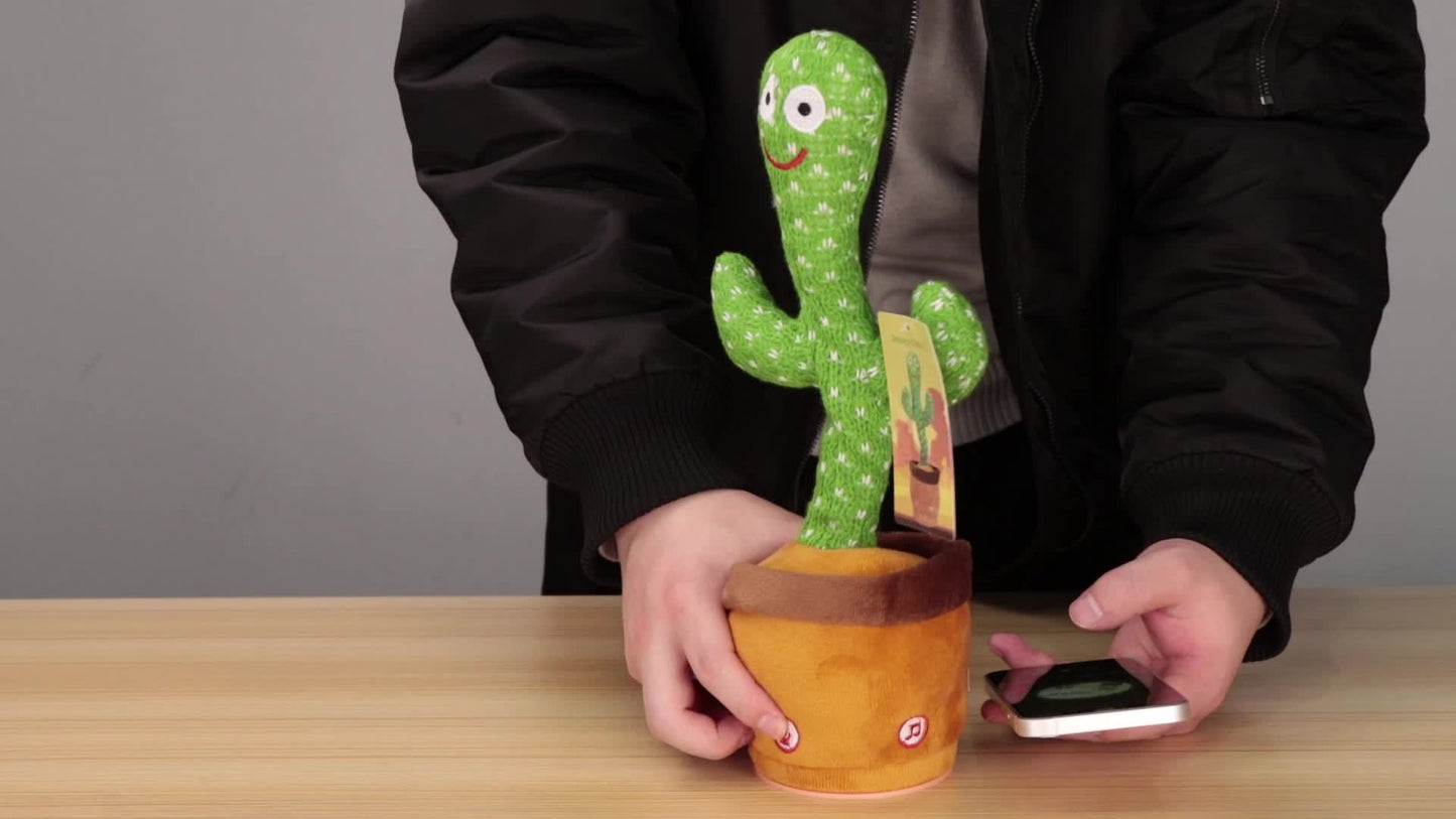 Dancing Talking Cactus Toy UAE | Singing, Mimicking & LED Light-Up Plush Gift for Kids