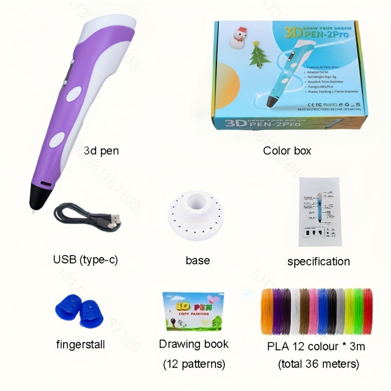 3D Printing Pen with LCD Screen | DIY Drawing & Craft Doodle Tool for Kids & Adults UAE