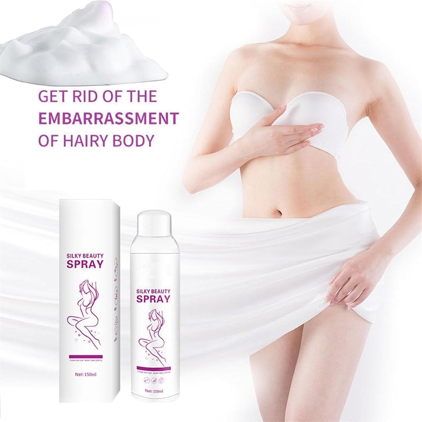 Natural Silky Beauty Spray Depilador – 150ml
