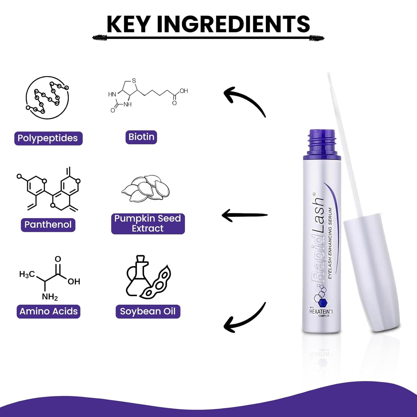 سيروم تعزيز الرموش RapidLash® - 0.1 أونصة سائلة | 