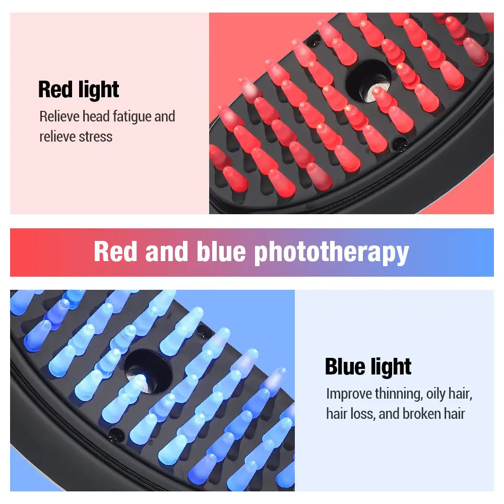 Scalp Massager for Hair Growth – 3-in-1 Light Therapy Comb