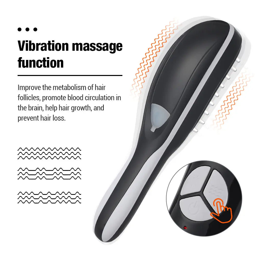 Scalp Massager for Hair Growth – 3-in-1 Light Therapy Comb