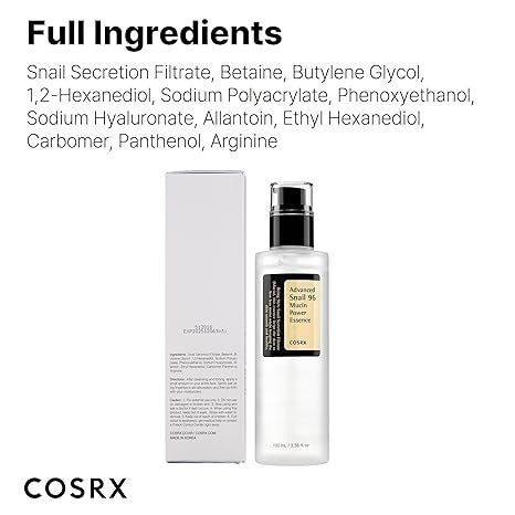  Snail Mucin 96% Power Repairing Essence – 100ml