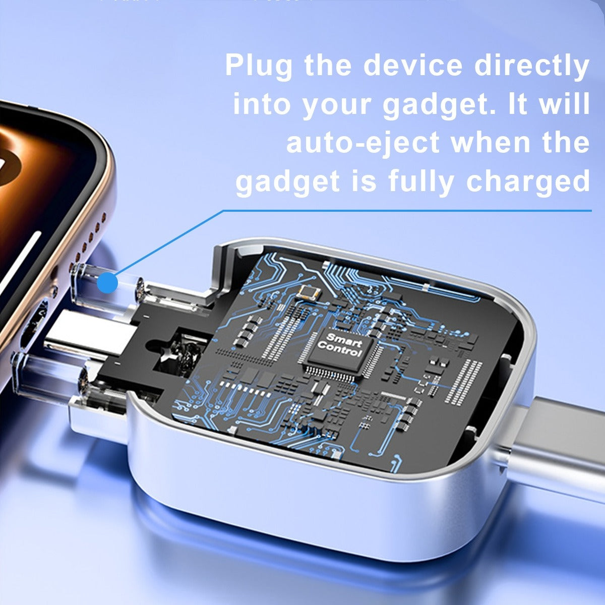 USB-C Auto Eject Charging Adapter – 140W Full Charge Separator