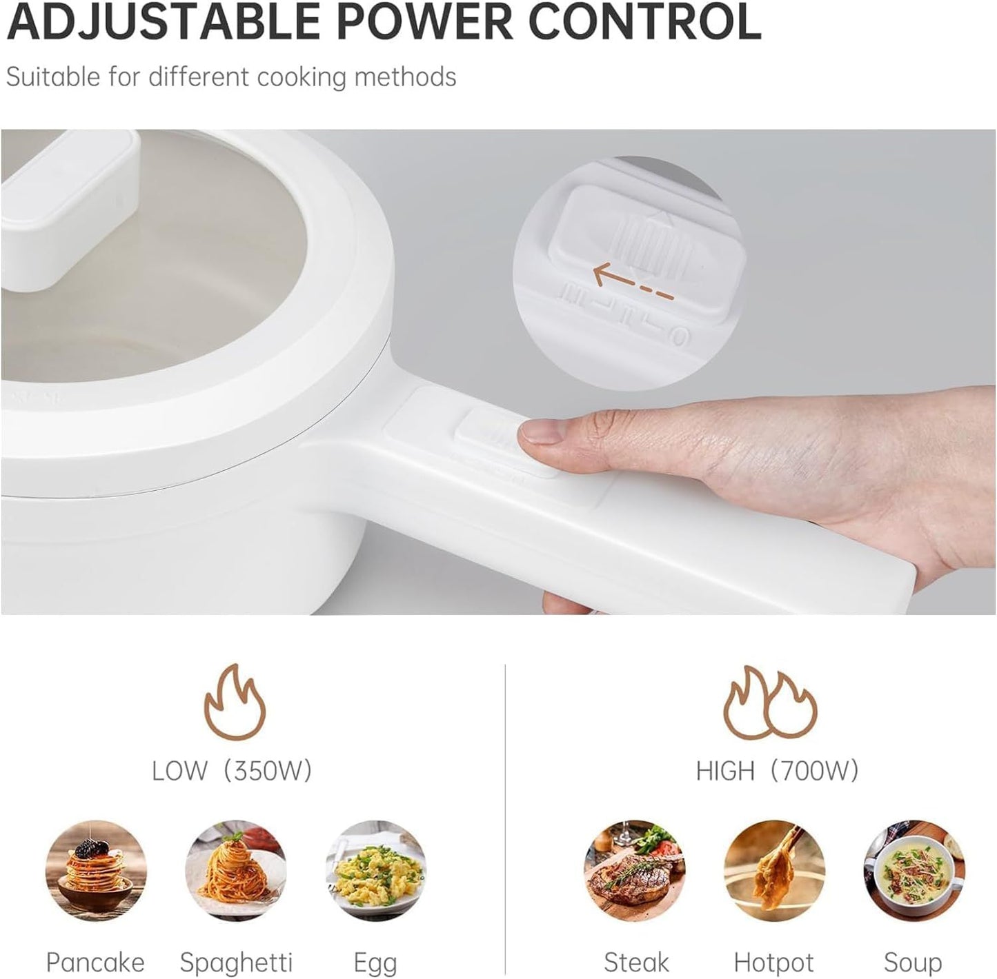 800W Mini Electric Cooker – Portable Hot Pot for Fast Cooking UAE