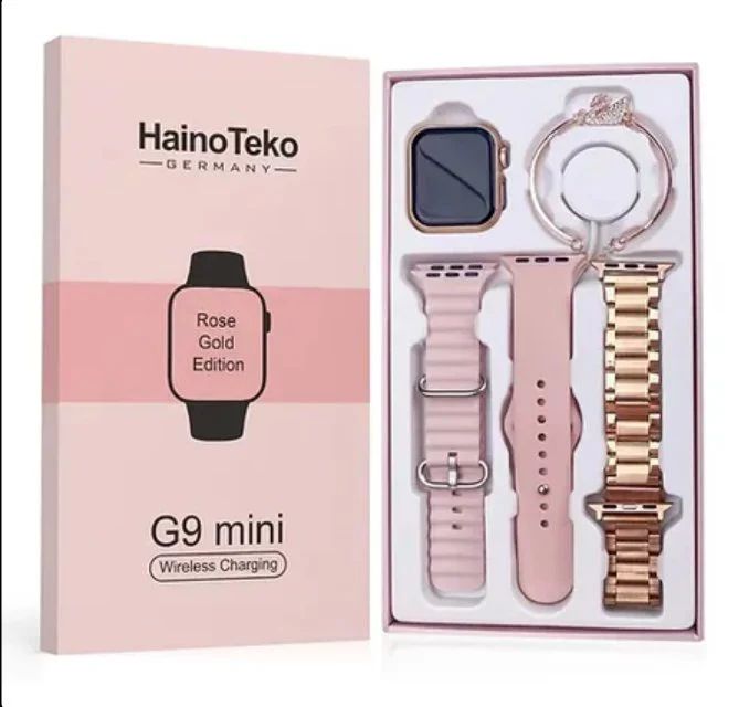 Haino Teko G9 Mini Rose Gold Smart Watch | Ladies Smartwatch