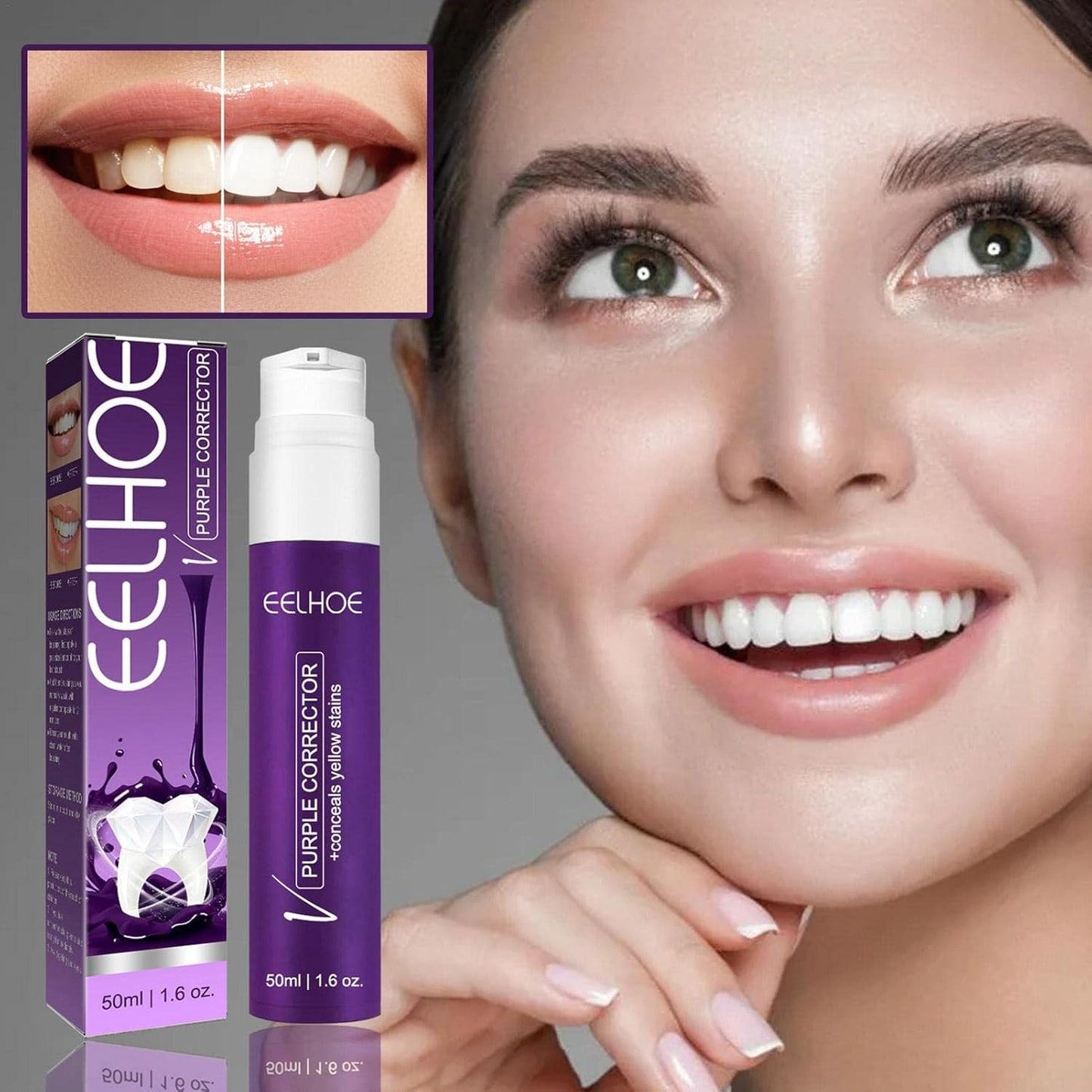 Colour Corrector Toothpaste – 50ml Whiten Without Sensitivity. Correct Yellow Instantly