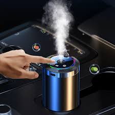 Smart Car Aroma Diffuser — Auto On-Off, Starry Mood Light & 3× Scent Modes