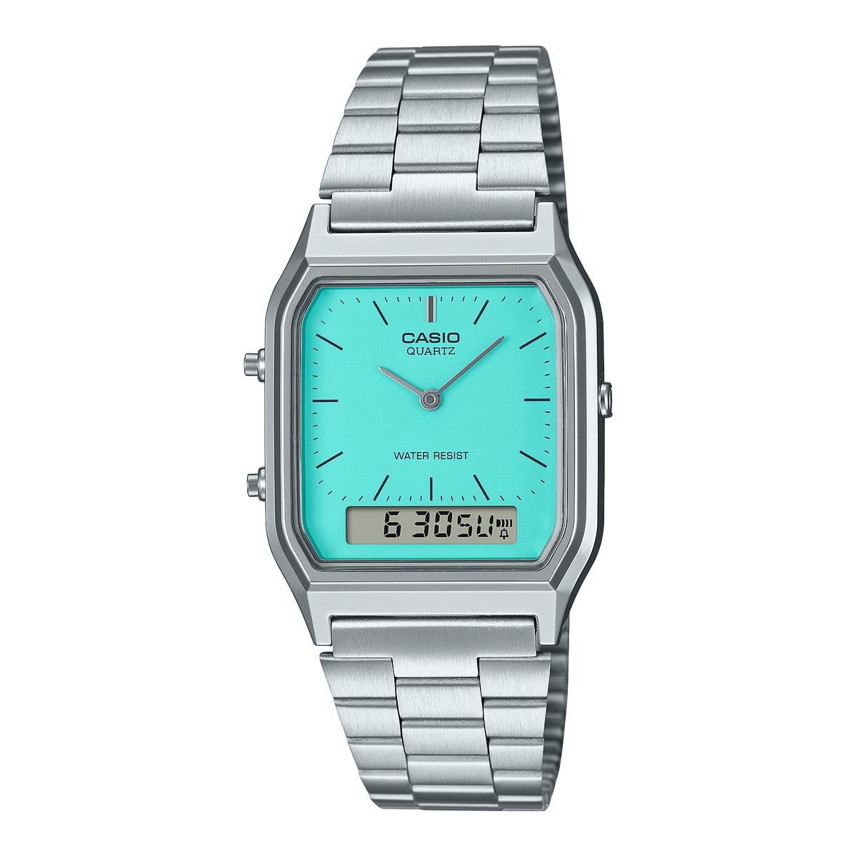 Casio AQ-230 Vintage Ana-Digi Watch for Men & Women – Dual Time Quartz Wristwatch