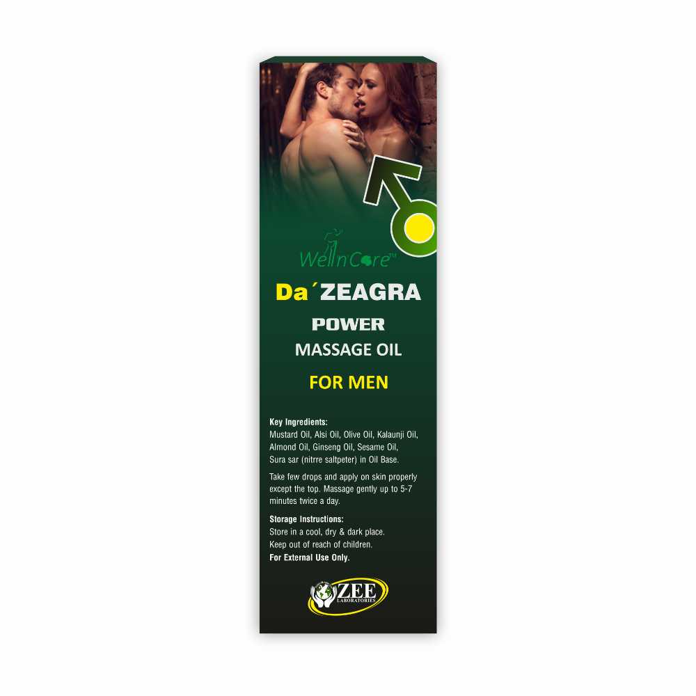 Da Zeagra Power Massage Oil for Men – Herbal Vitality & Strength Massage Oil (2 Pack)
